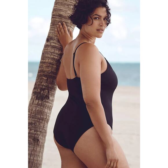 Andie Swim The Full Coverage Amalfi One Piece in Black XXL NWT - Picture 1 of 9